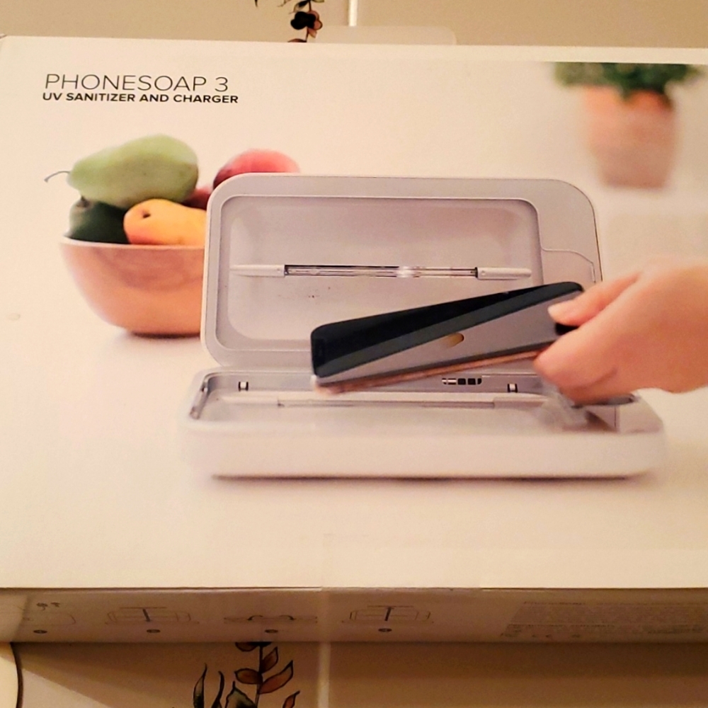 PhoneSoap 3 UV Sanitizer & Charger. New, never used. Received as a gift.
